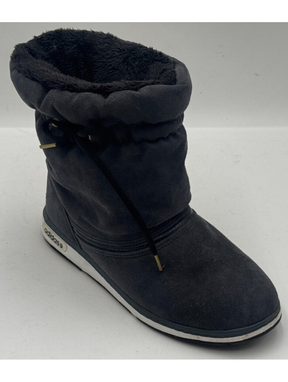 Adidas Warm Comfort Neo Label Women's Boots Size 6.5 Black Suede Snow Boots